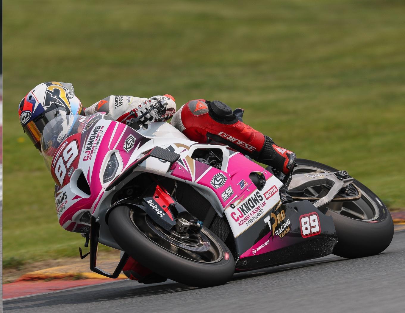 Top Pro Motorsports #89 race bike on track