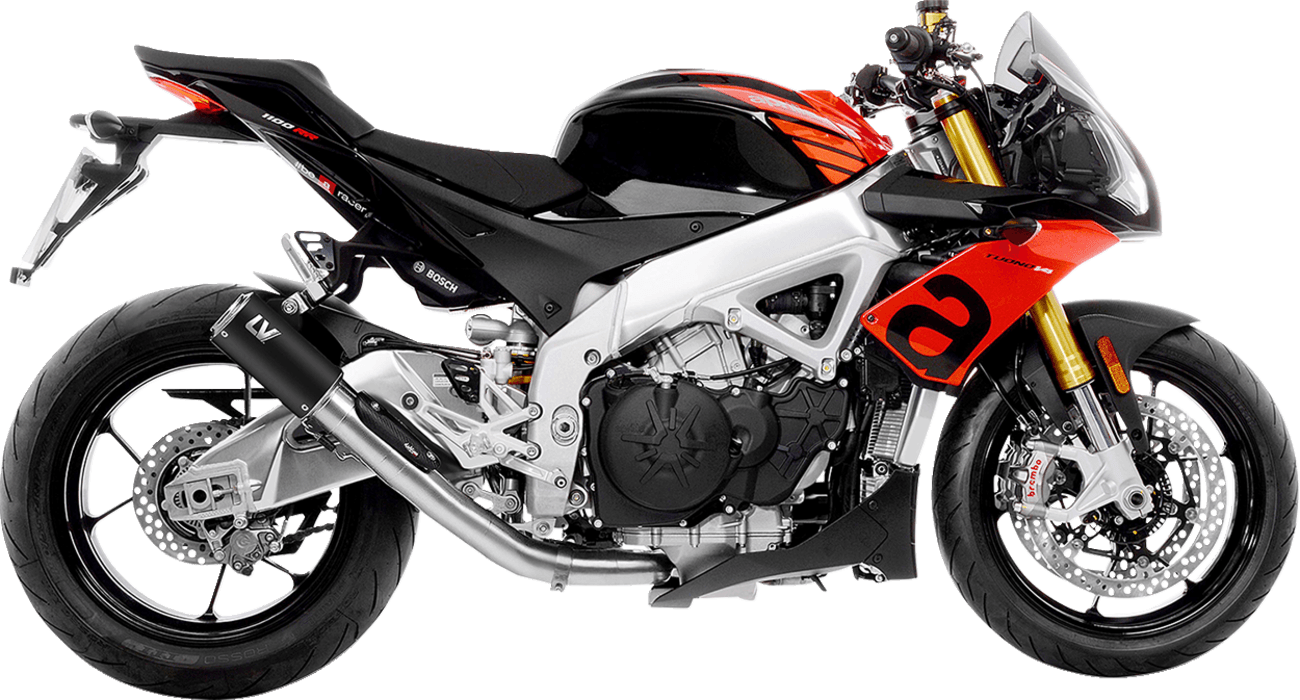 LeoVince Corsa Black Muffler for Aprilia RSV4 2