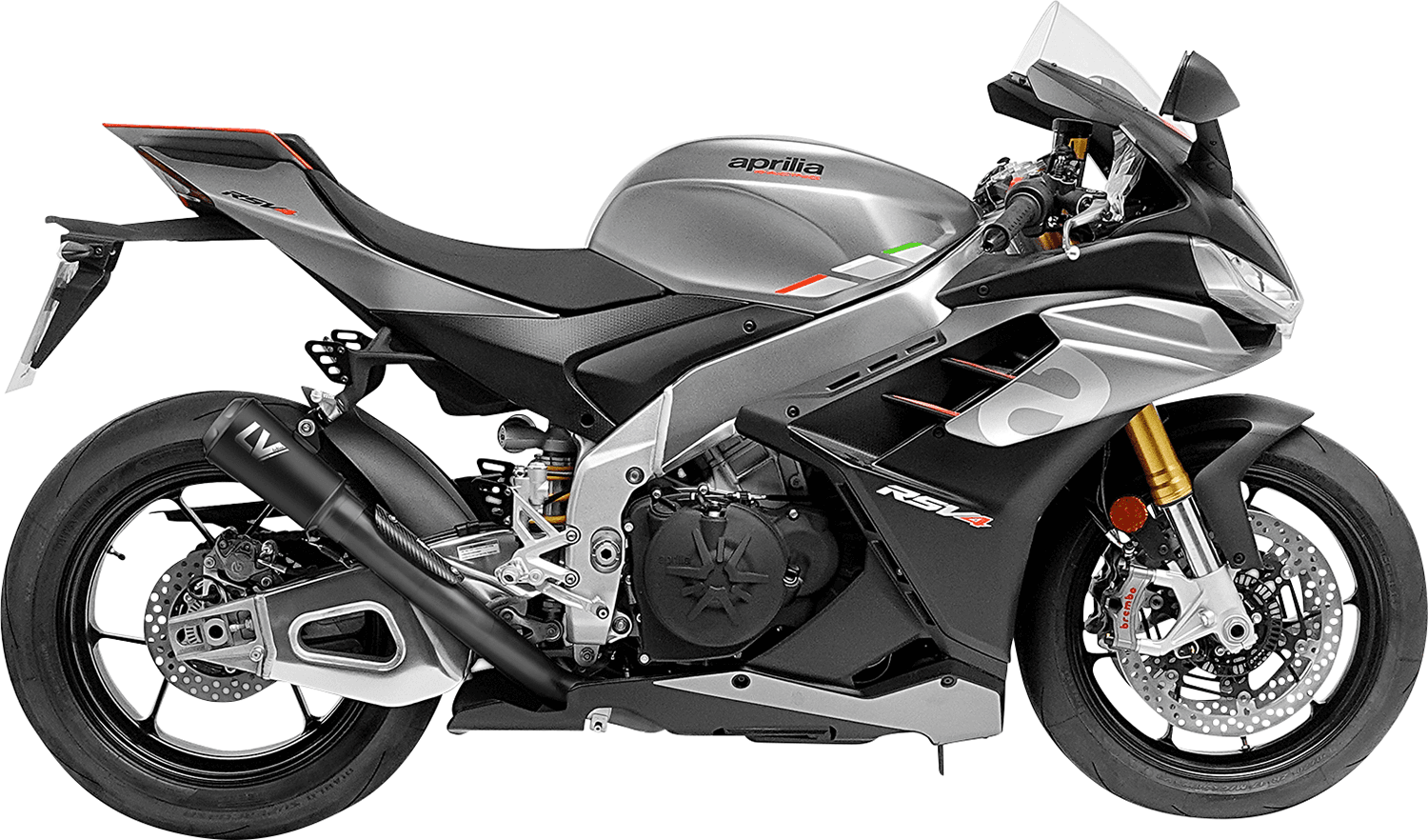 LeoVince LV-10 Full Black Muffler for Aprilia RSV4 2