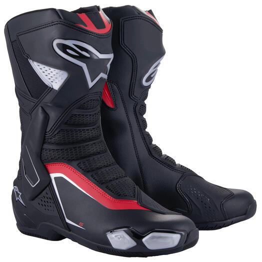 ALPINESTARS SMX-6 V3 Boots - Black/Silver/Red 1