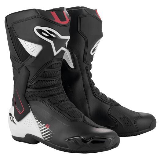 ALPINESTARS SMX-6 V3 Boots - Black/White/Red Graphic 1