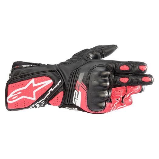 ALPINESTARS Stella SP-8 v3 Womens Gloves - Black/White/Diva Pink 1