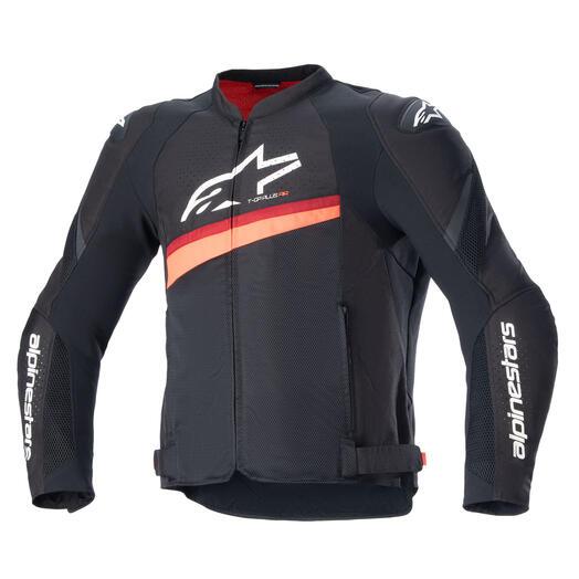 ALPINESTARS T-GP Plus R v4 Airflow Jacket-Black/Red Fluo 1