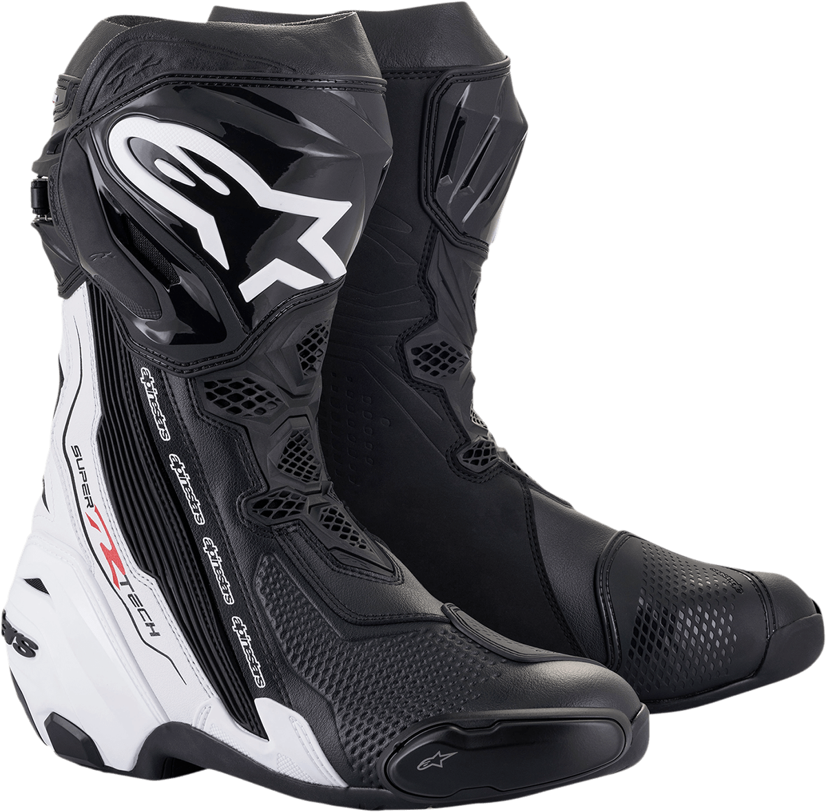 Alpinestars Supertech R Boots – Black/White 1