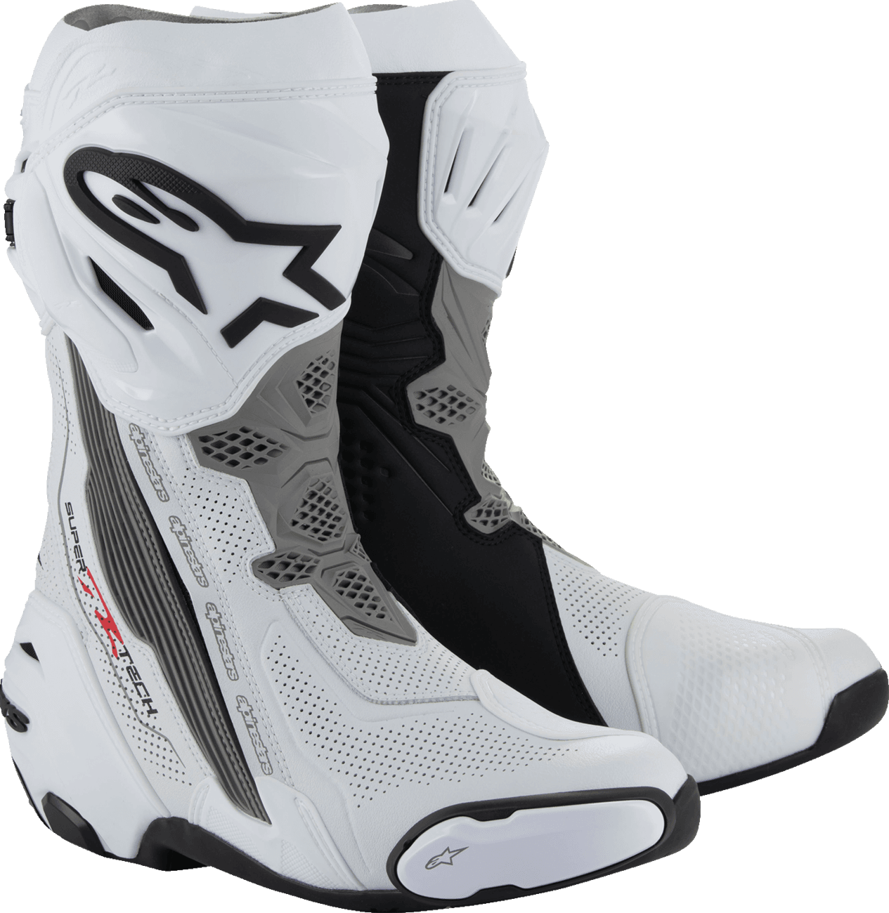 Alpinestars Supertech R Vented Boots – White/Grey/Black 1