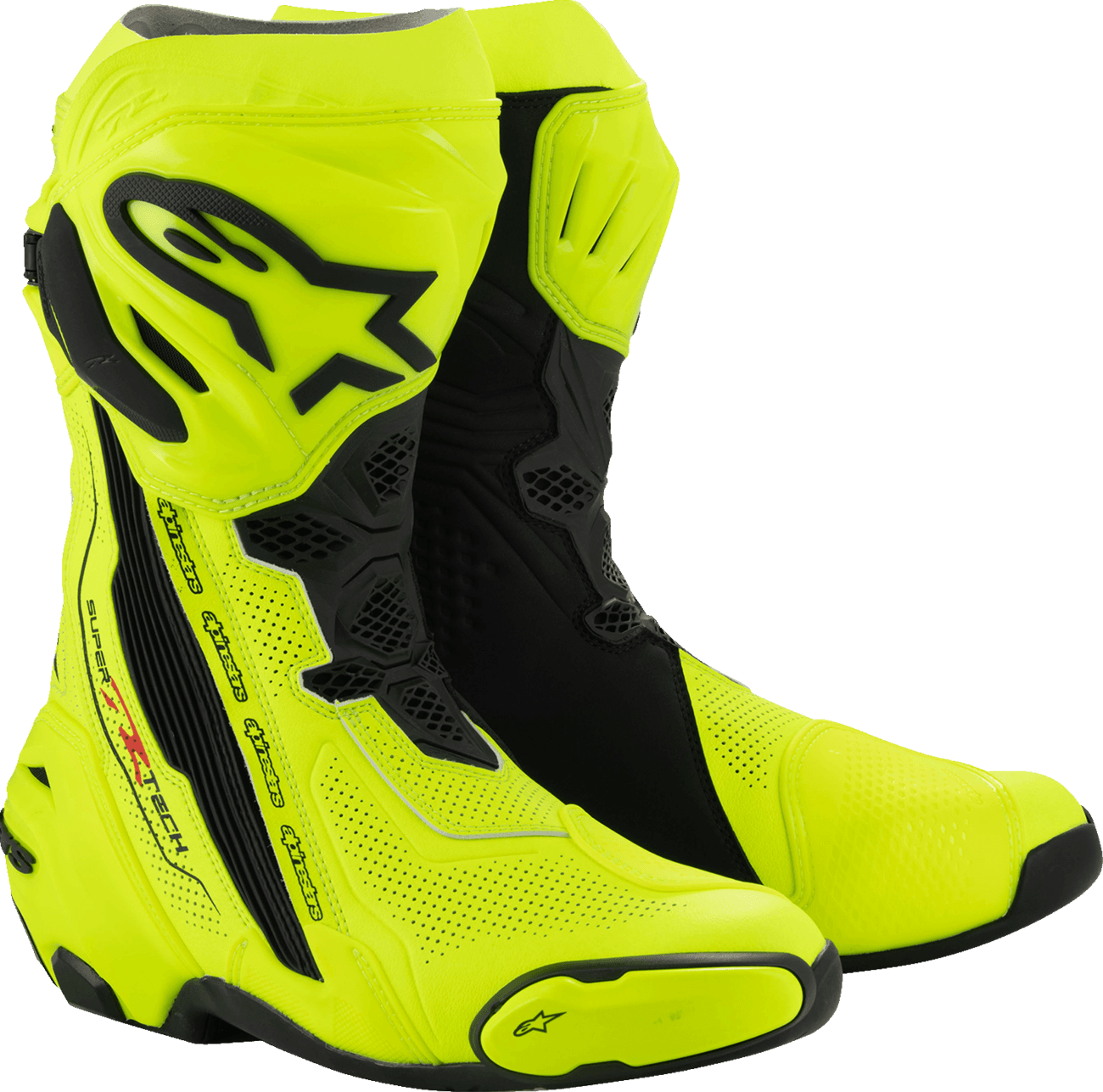 Alpinestars Supertech R Vented Boots – Yellow Fluo/Black 1