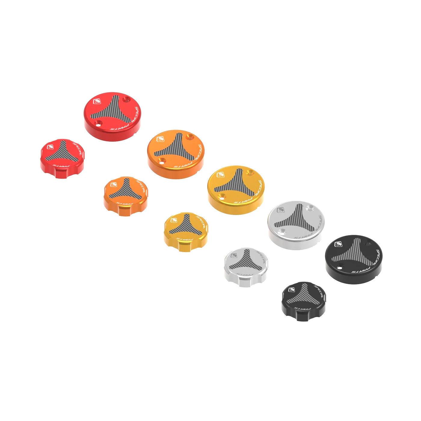 Ducabike DBK Carbon Front Brake Clutch Fluid Reservoir Cap Set For Panigale V2 V2S 1