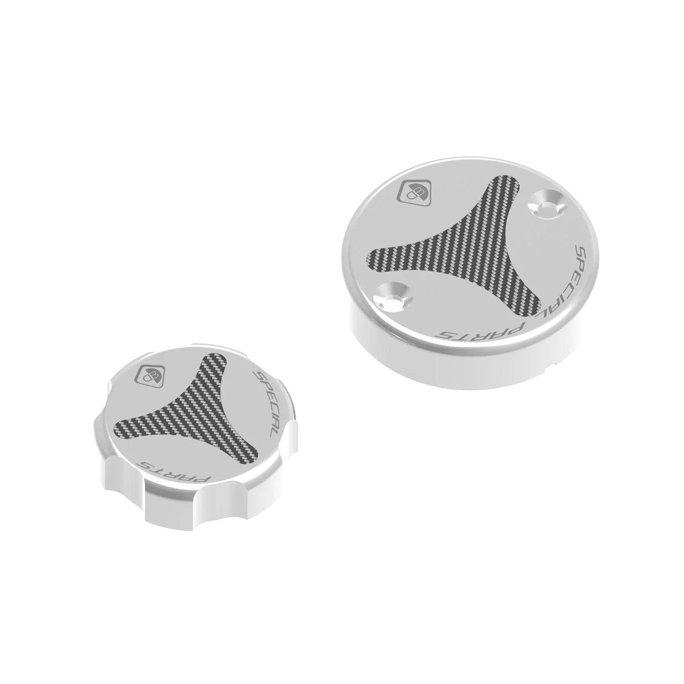 Ducabike DBK Carbon Front Brake Clutch Fluid Reservoir Cap Set For Panigale V2 V2S 2