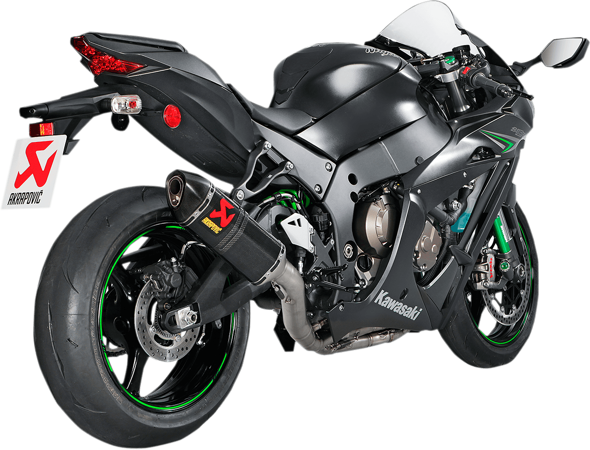 Akrapovic EVO Full Titanium Exhaust System with Carbon Fiber Muffler for Kawasaki ZX-10R (All Years) 1