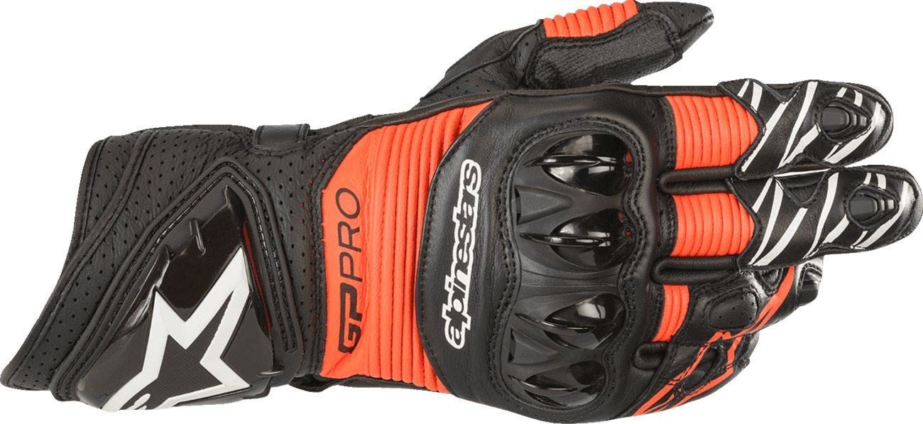 Alpinestars GP Pro RS3 Leather Gloves – Black/Red 1