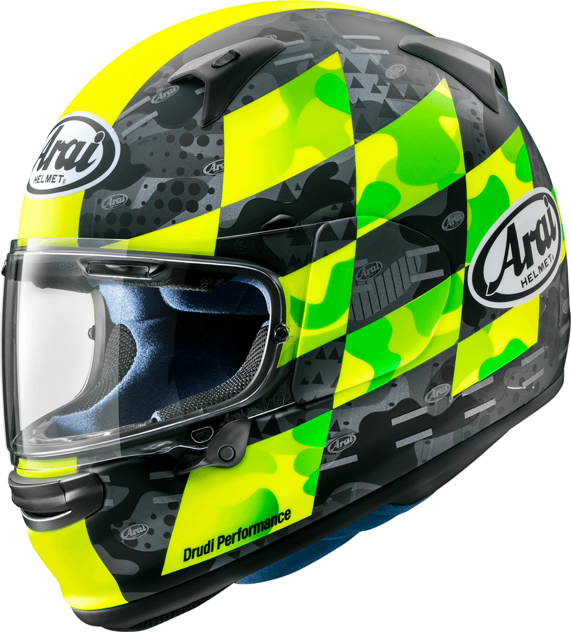 Arai Regent-X Patch Helmet – Yellow 1