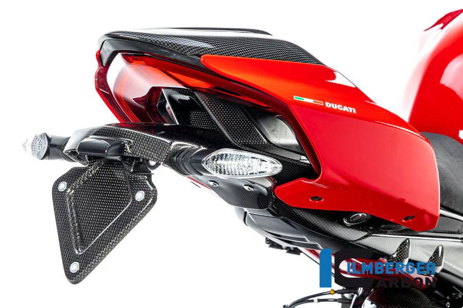 Ilmberger Carbon License Plate Holder Short Streetfighter V2 / V4 Ducati Panigale V4 / V4 S / V4 R 1