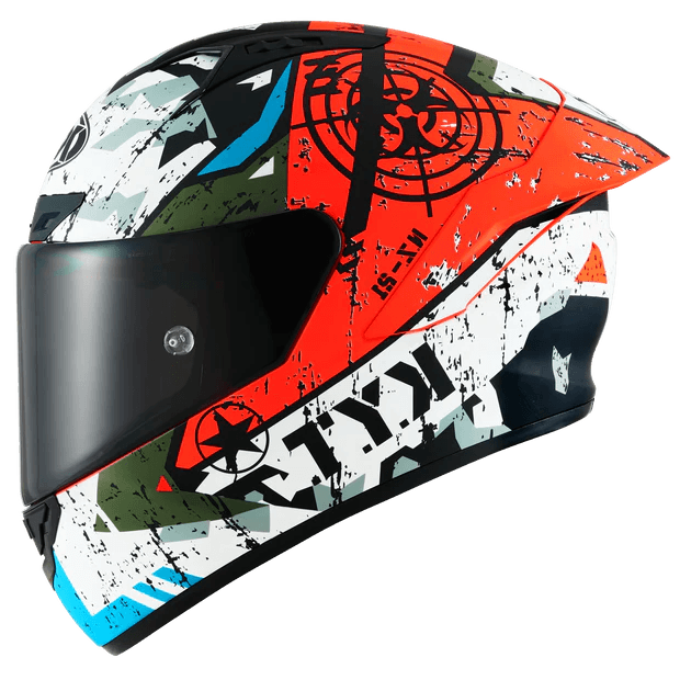 KYT NZ-Race Helmet- Blazing Matte Red 1