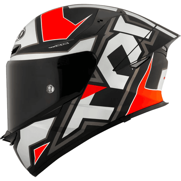 KYT TT REVO- Electron Matte Grey/Red 1