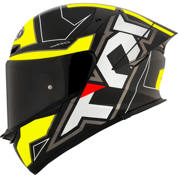 KYT TT REVO HELMET- Electron Matte Black/Yellow 1