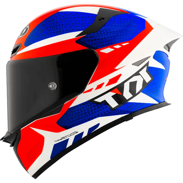 KYT- TT REVO HELMET- Gear Blue/Red 1