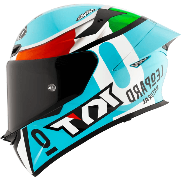 KYT- TT REVO Replica Editions Helmet- Leopard Replica Tricolor 1