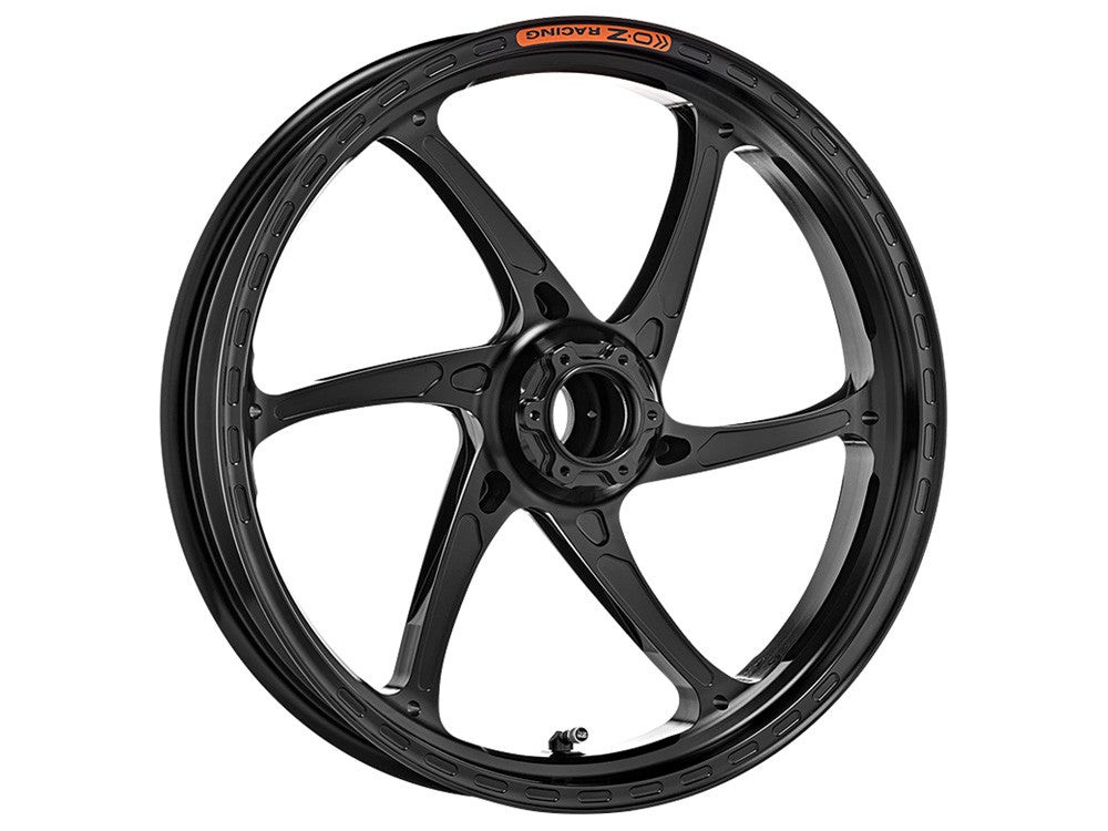 OZ Racing - GASS Aluminum 6 Spoke Front Wheel - Gloss Black - Suzuki GSXR 600/750- H3097SU3501N 1
