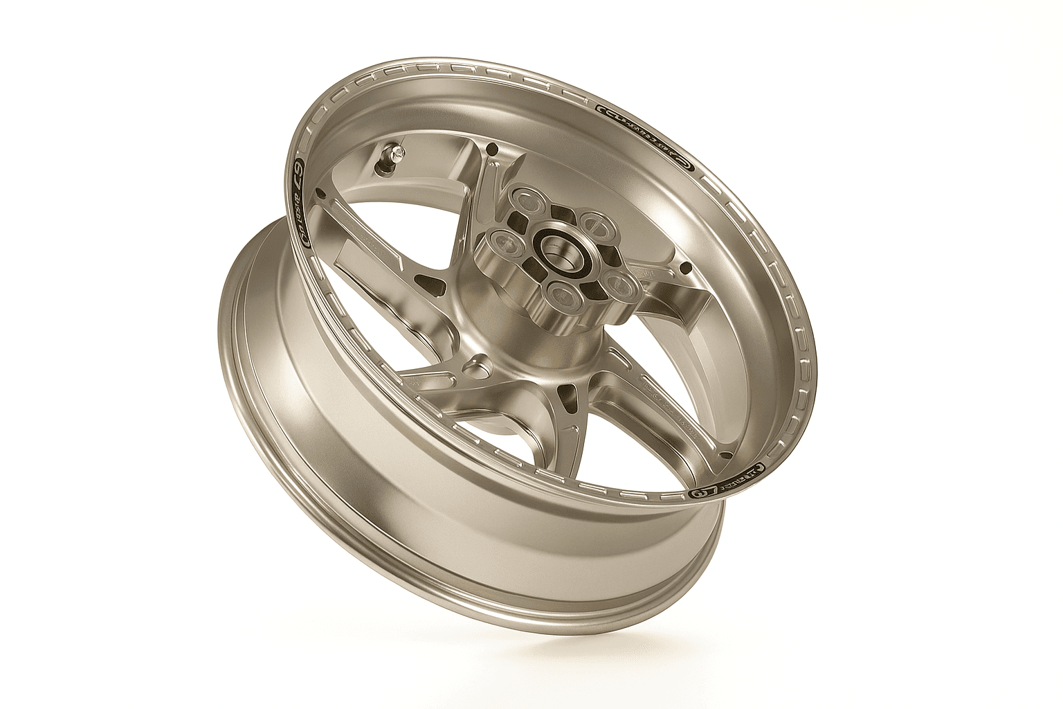 OZ Racing - GASS Aluminum 6 Spoke Rear Wheel - Titanium - Suzuki GSXR600/750- H6028SU5501T 1
