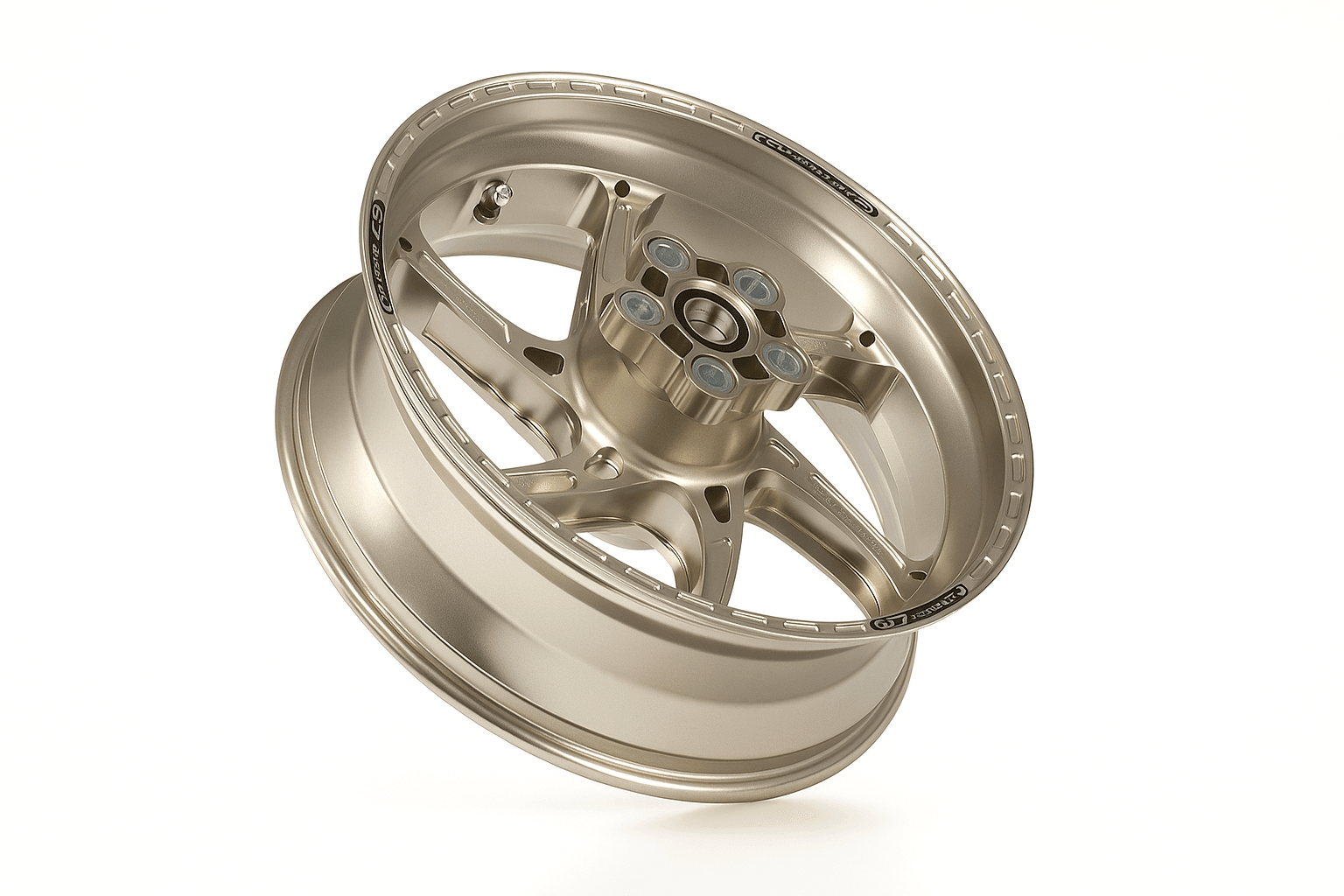 OZ Racing - GASS Aluminum 6 Spoke Rear Wheel - Titanium - Suzuki GSXR600/750- H6028SU5501T 1
