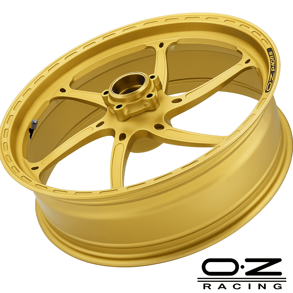 OZ Racing - GASS Aluminum 6 Spoke SET - Matte GOLD - Ducati 1199 / V4 1