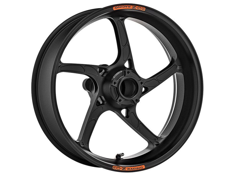 OZ Racing - PIEGA Aluminum 5 Spoke Rear Wheel - Matt Black - Aprilia RSV4/ Tuono 1