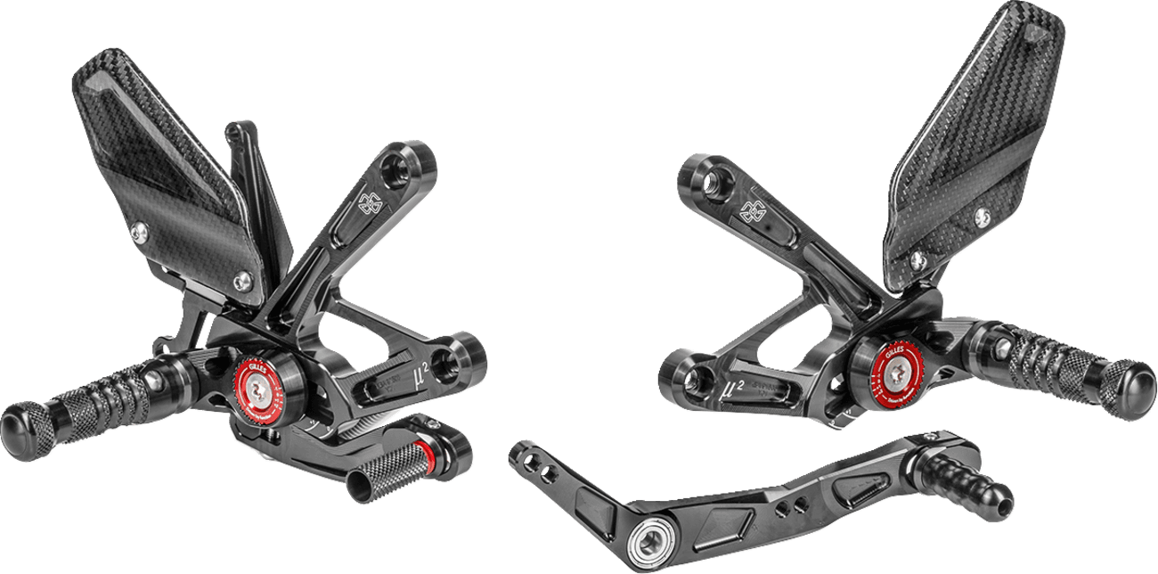 GILLES REARSETS MUE2 BLACK YAMAHA R1 & R1M 2015-2024 1
