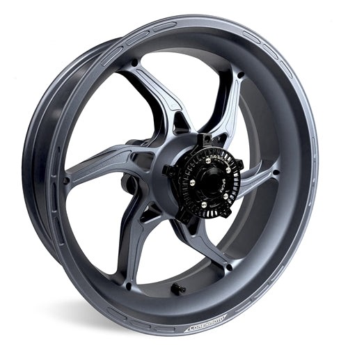 Satin Gray Apex-6 BMW S1000RR/ M1000RR 2020+ (Replaces Forged and Carbon) Forged Core Moto wheels 1