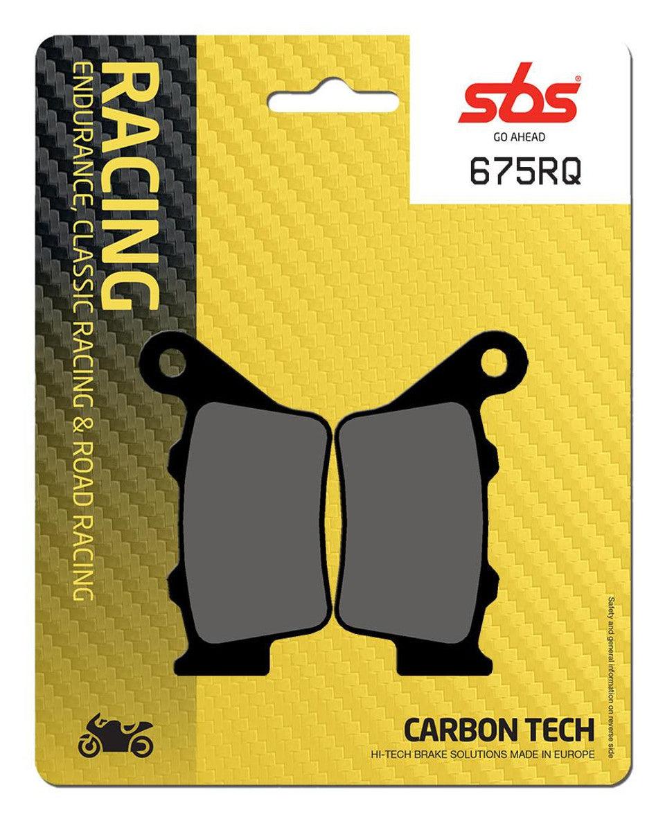 SBS Carbon Tech "Racing" Brake Pads 675 RQ - Rear (2/pc) BMW S1000RR (2009-2019) 1