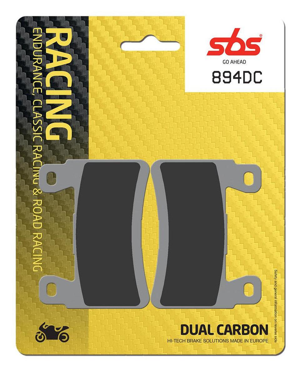 SBS Dual Carbon "Racing" Brake Pads 894 DC - Front (2/pc) Kawasaki ZX6R (2013+) 1
