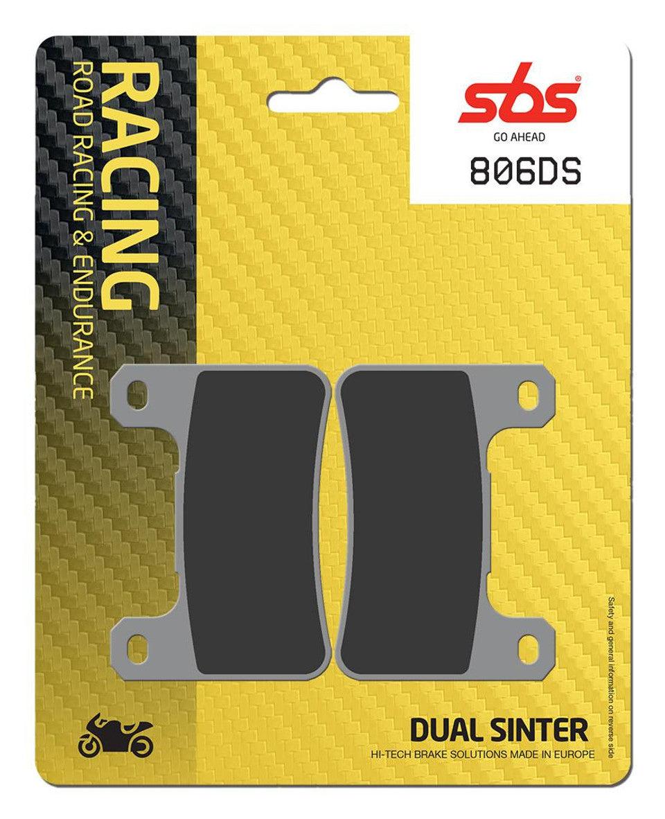SBS Dual Sinter "Racing" Brake Pads 806 DS - Front (2/pc) 1