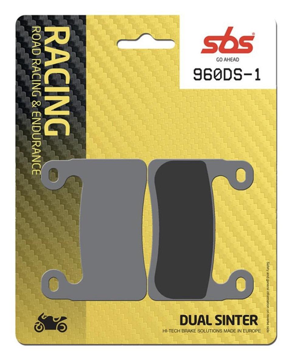 SBS Dual Sinter "Racing" Brake Pads 960 DS - Front (2/pc) 1