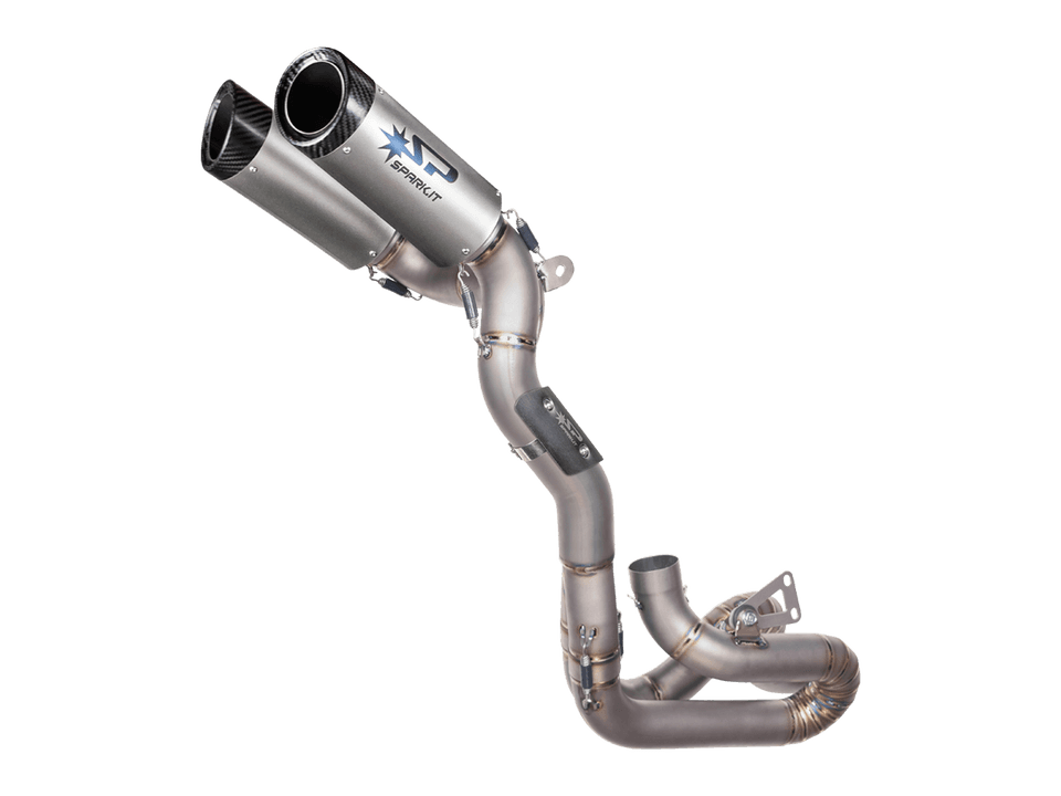 Spark Ducati Panigale V4 S/R Streetfighter "Double Dyno" Titanium Semi-Full Exhaust System (Carbon) (SingleArm Rear) 1