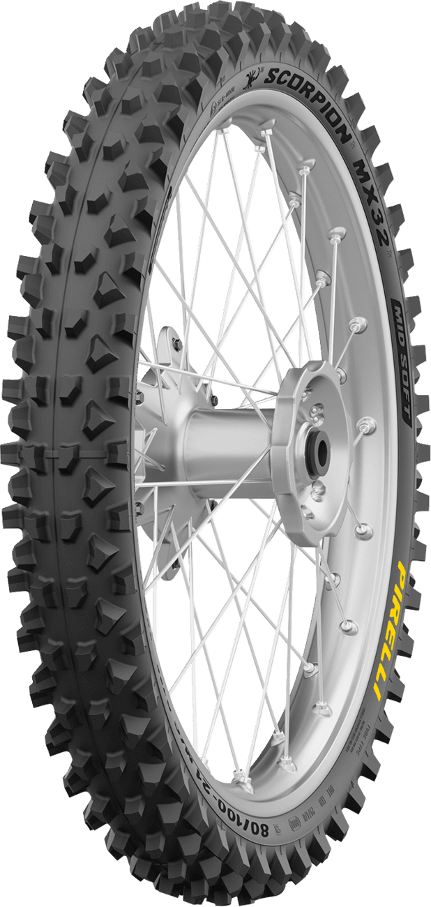 Pirelli Scorpion MX32 Mid-Soft Tire – 80/100-21 51M Front 1