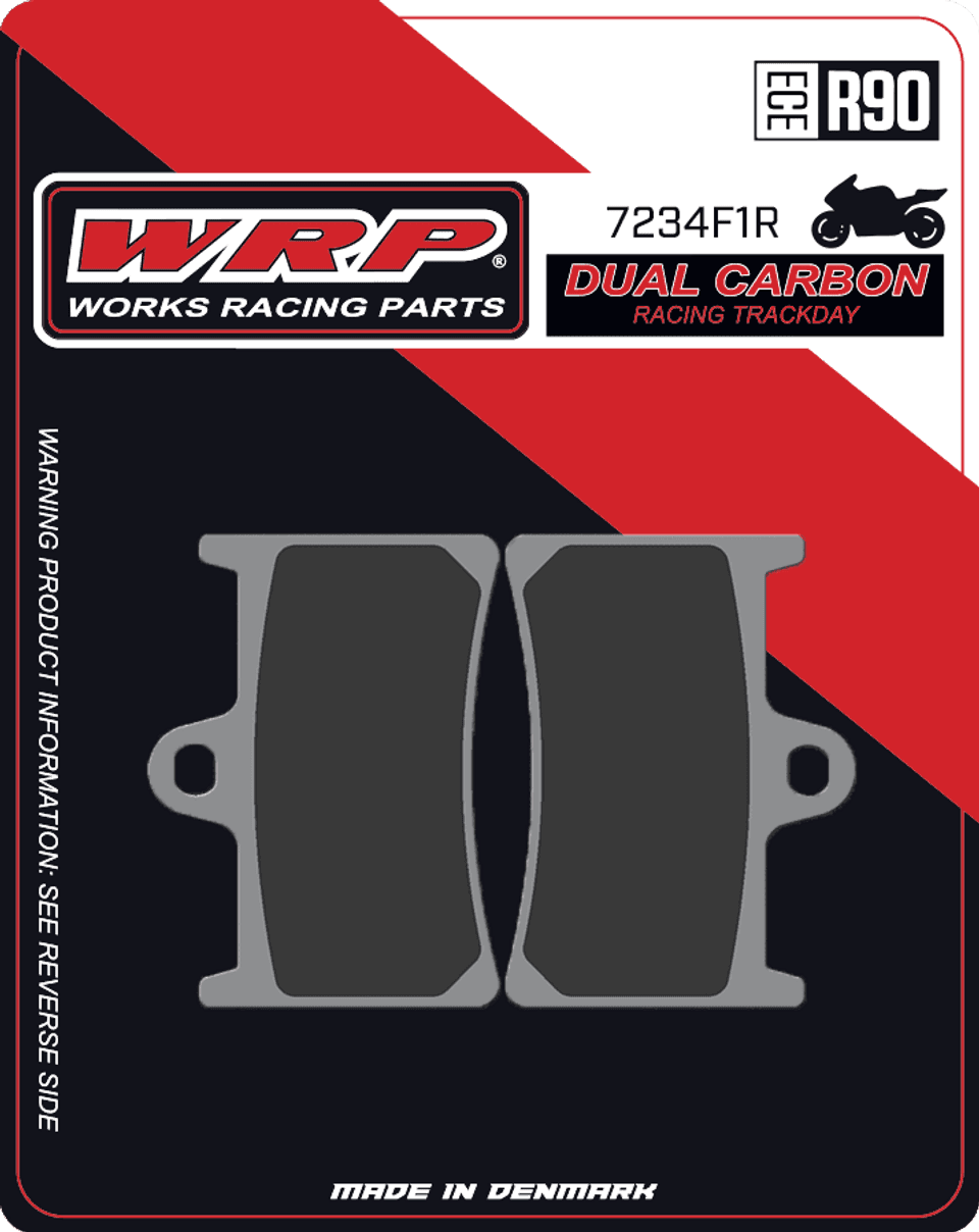 WRP Brake Pads Dual Carbon Racing / Trackday 7234 F1R - Front (2/pc) Yamaha 1
