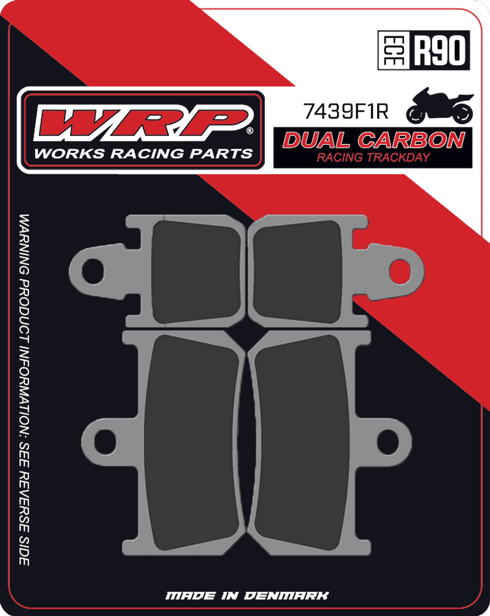 WRP Brake Pads Dual Carbon Racing / Trackday 7439 F1R - Front (4/pc) 1