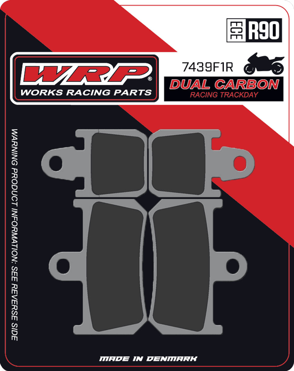 WRP Brake Pads Dual Carbon Racing / Trackday 7439 F1R - Front (4/pc) 1