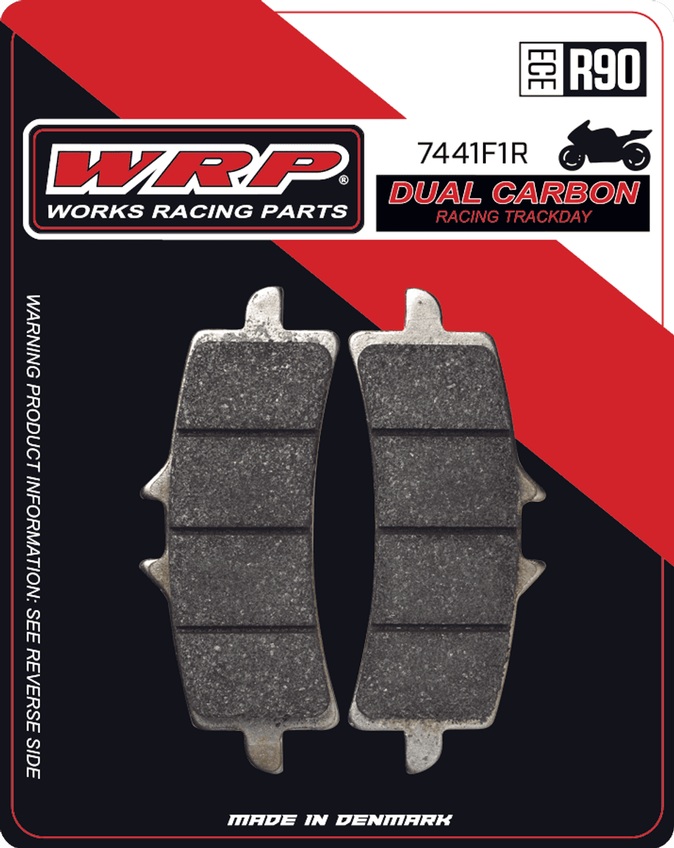 WRP Brake Pads Dual Carbon Racing / Trackday 7441 F1R - Front (2/pc) 1
