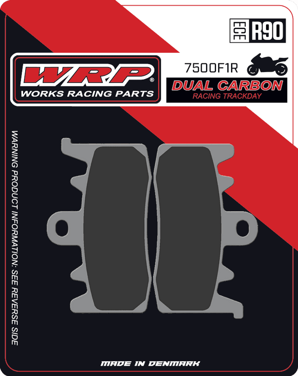 WRP Brake Pads Dual Carbon Racing / Trackday 7500 F1R - Front (2/pc) 1