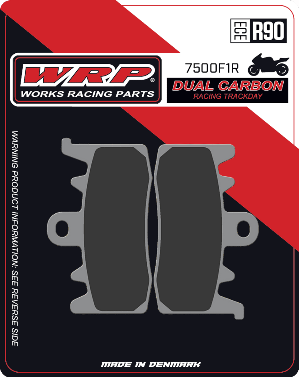 WRP Brake Pads Dual Carbon Racing / Trackday 7500 F1R - Front (2/pc) 1