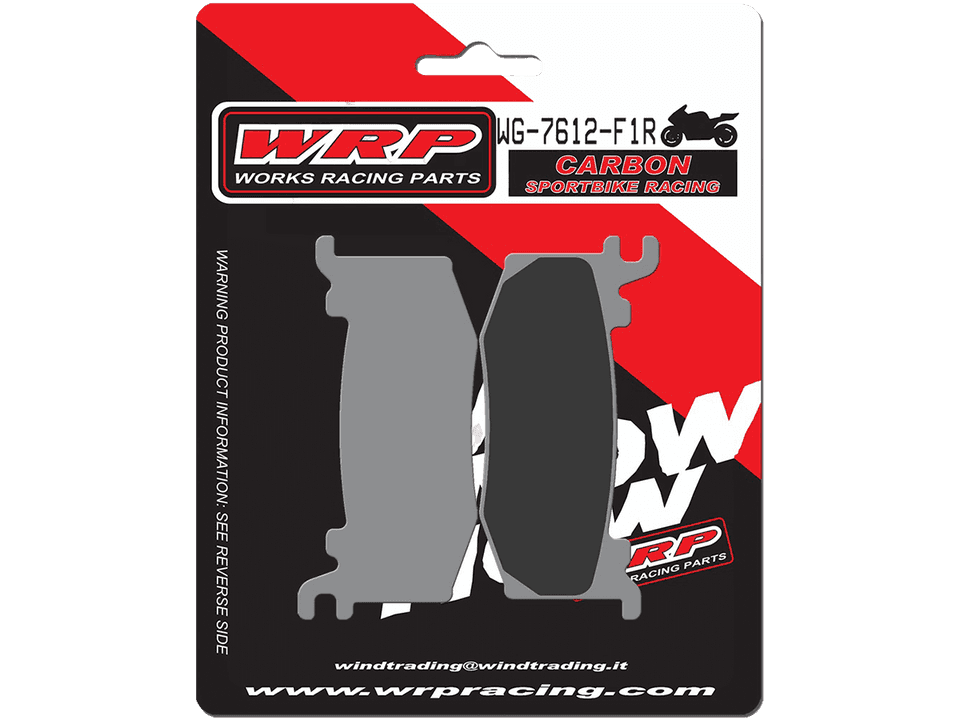 WRP Brake Pads Dual Carbon Racing / Trackday "Brembo Hypure" 7612 F1R - Front (2/pc) 1