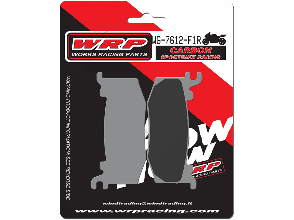 WRP Brake Pads Dual Carbon Racing / Trackday "Brembo Hypure" 7612 F1R - Front (2/pc) 1