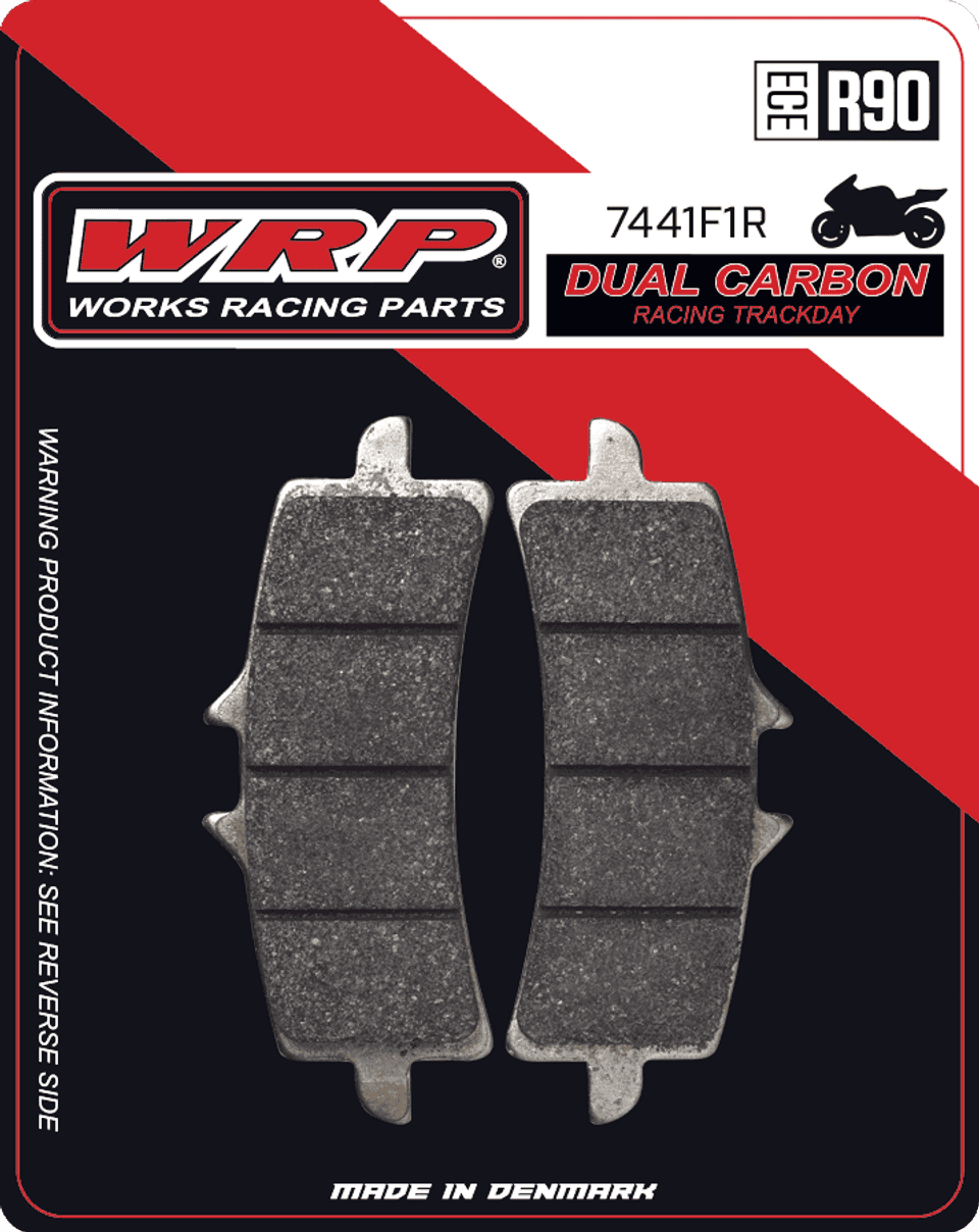 WRP Brake Pads Dual Carbon Racing / Trackday "Brembo Stylema" 7441 F1R - Front (2/pc) 1