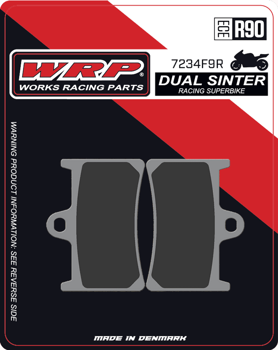 WRP Brake Pads Dual Sinter DS Racing Superbike 7234 F9R - Front (2/pc) 1