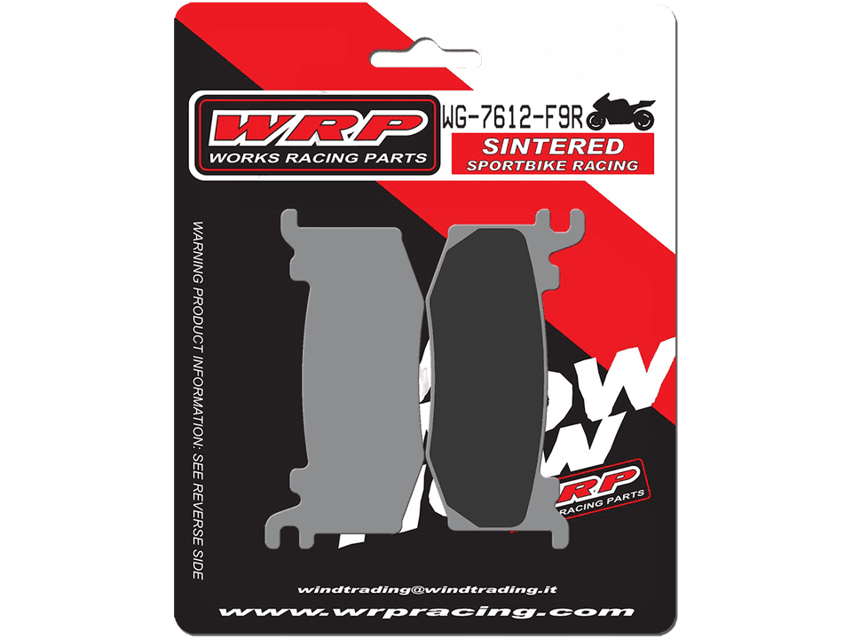 WRP Brake Pads Dual Sinter DS Racing Superbike "Brembo Hypure" 7612 F9R - Front (2/pc) 1