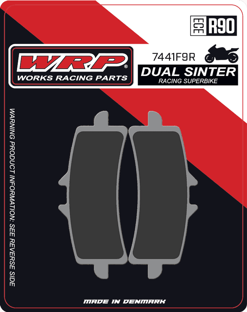 WRP Brake Pads Dual Sinter DS Racing Superbike "Brembo Stylema" 7441 F9R - Front (2/pc) 1