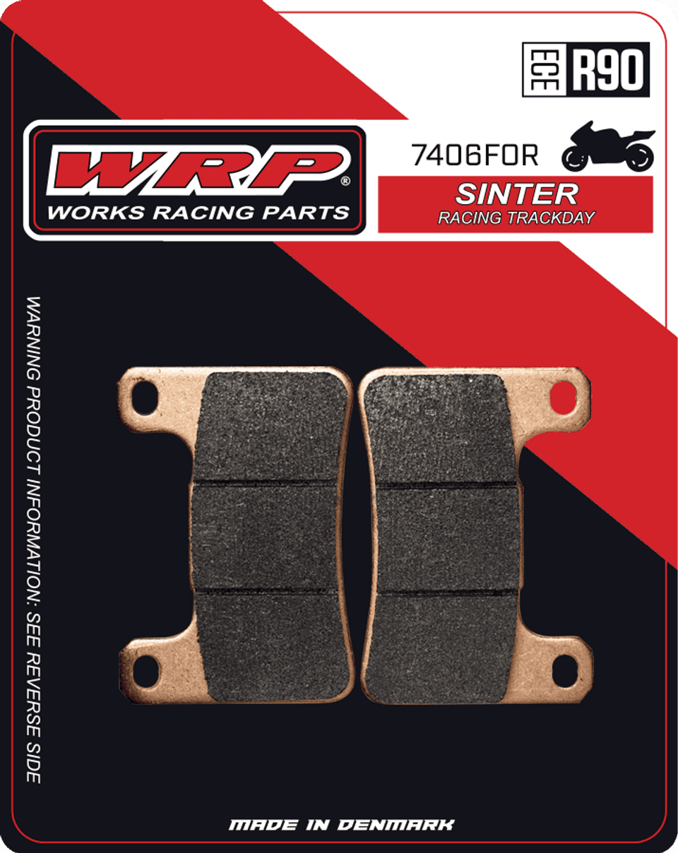 WRP Brake Pads Sinter Racing / Trackday 7406 F0R - Front (2/pc) 1