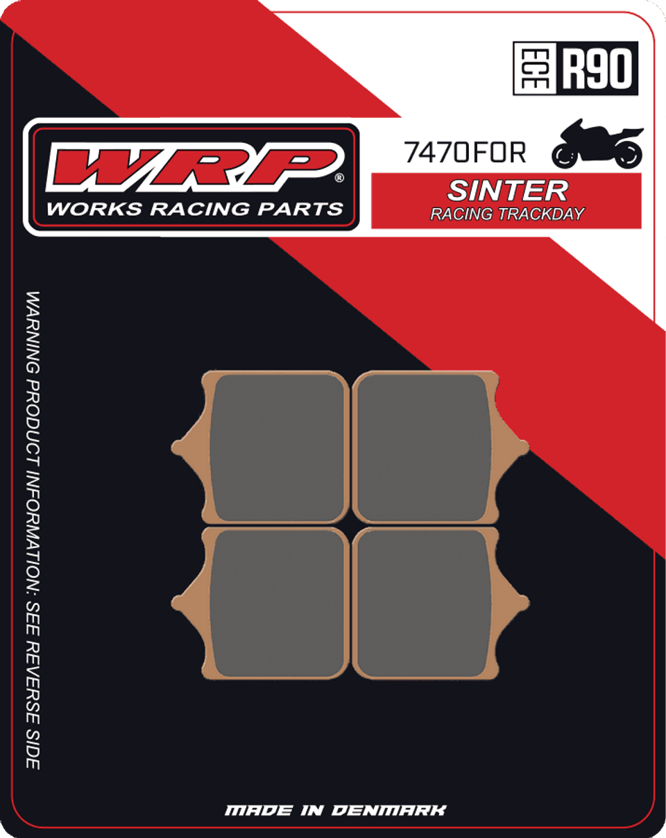 WRP Brake Pads Sinter Racing / Trackday 7470 F0R - Front (4/pc) 1
