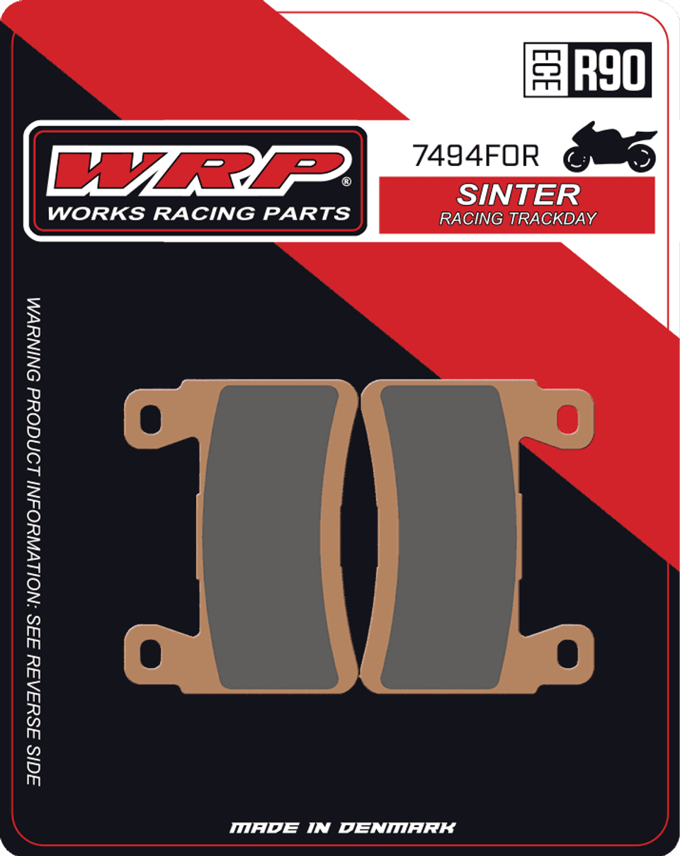 WRP Brake Pads Sinter Racing / Trackday 7494 F0R - Front (2/pc) 1