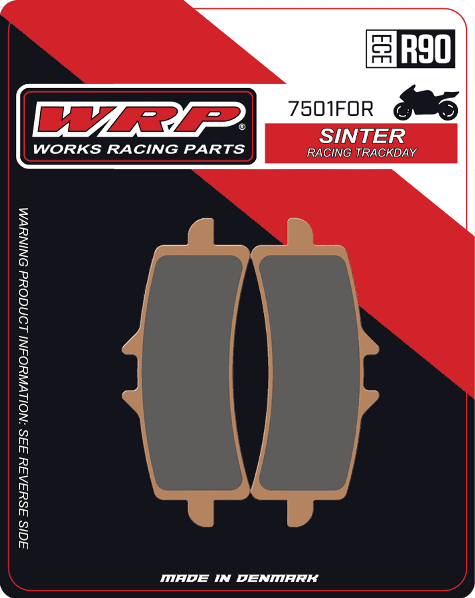 WRP Brake Pads Sinter Racing / Trackday 7501 F0R - Front (2/pc) 1